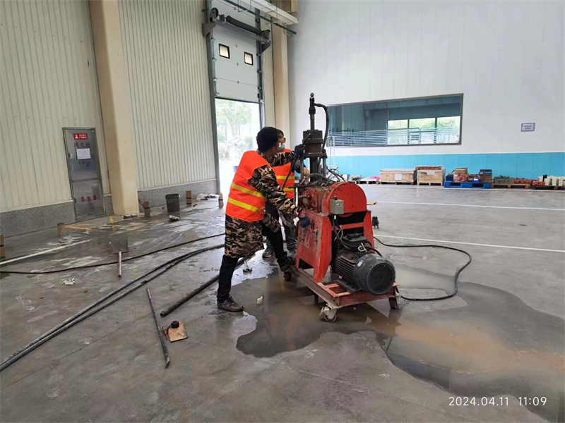 大安厂房地面下沉塌陷注浆加固施工